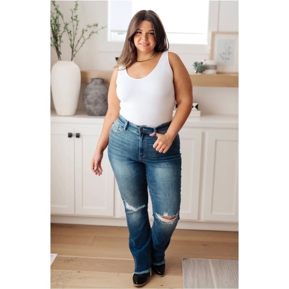 NWT JUDY BLUE High Waist Straight Jeans Size 20W - Picture 2 of 12